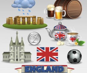 Vector great britain design elements set 03
