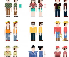 Vector people cartoon styles