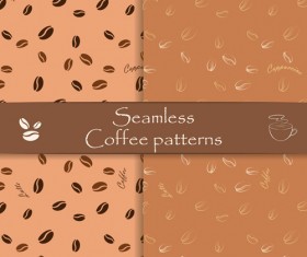 Vector seamless coffee pattern graphics 01