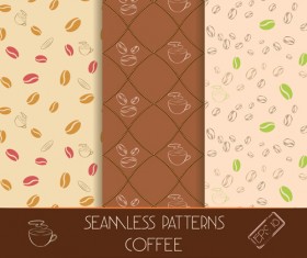 Vector seamless coffee pattern graphics 02