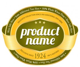 Wine label vintage design vector material set 21