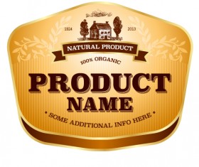 Wine label vintage design vector material set 23