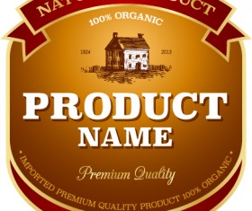 Wine label vintage design vector material set 28