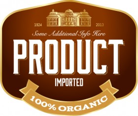 Wine label vintage design vector material set 32