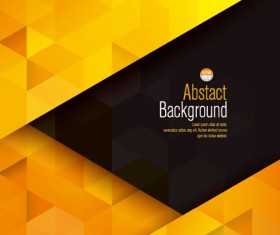 Yellow with black modern abstract vector background