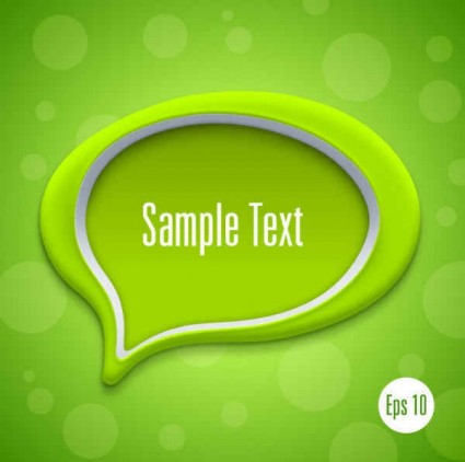 Speech bubbles with modern background vector design 01