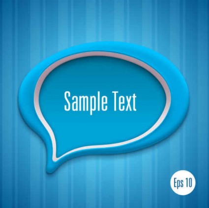 Speech bubbles with modern background vector design 02