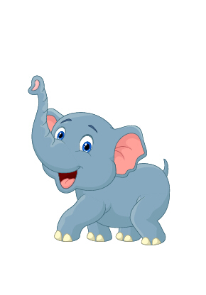 lovely cartoon elephant vector material 11 free download