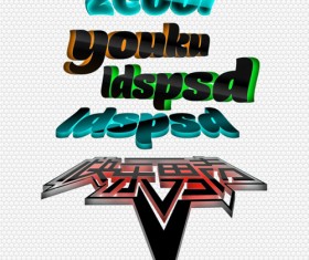 3D Text Effects Photoshop Action