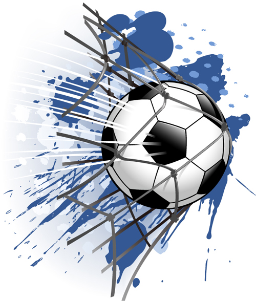 Abstract soccer art background vector 01