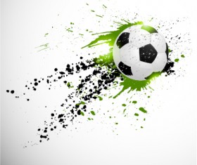 Abstract soccer art background vector 02