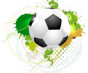 Abstract soccer art background vector 05