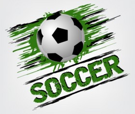 Abstract soccer art background vector 06