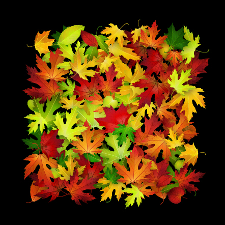 Autumn leaves beautiful background art 02