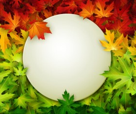Autumn leaves beautiful background art 03