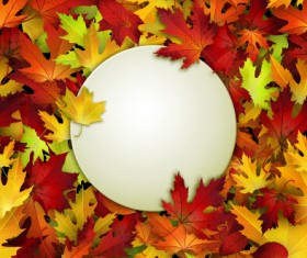 Autumn leaves beautiful background art 04