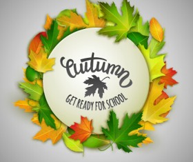 Autumn leaves beautiful background art 05