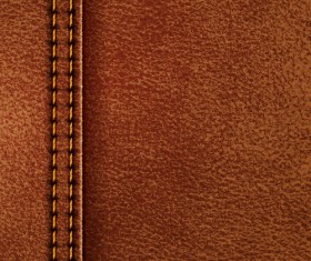 Brown leather background vectors