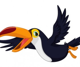 Cartoon toucan bird vector 04