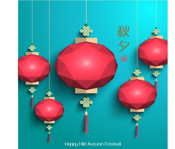 China Mid Autumn Festival creative vector material 01