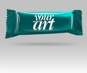 Chocolate packaging psd template