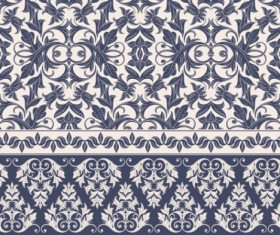 Classical ornament pattern with border vector material