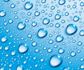 Clean water droplets vector material