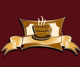 Classical coffee shop logos vector set 03