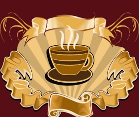 Classical coffee shop logos vector set 06