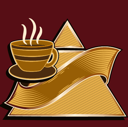 Classical coffee shop logos vector set 07