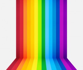 Colored paper stripes vector background 02