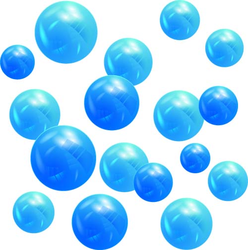 Colorful balls design element vector set 07