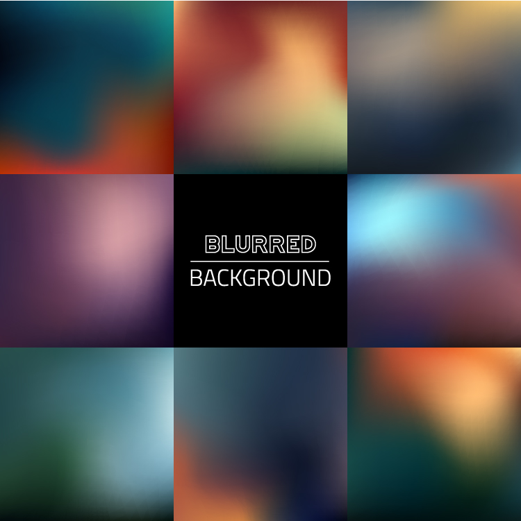 Colorful blurred art backgrounds 01 vector