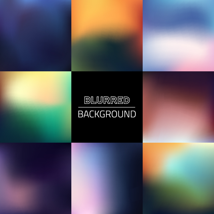 Colorful blurred art backgrounds 02 vector