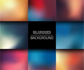Colorful blurred art backgrounds 04 vector