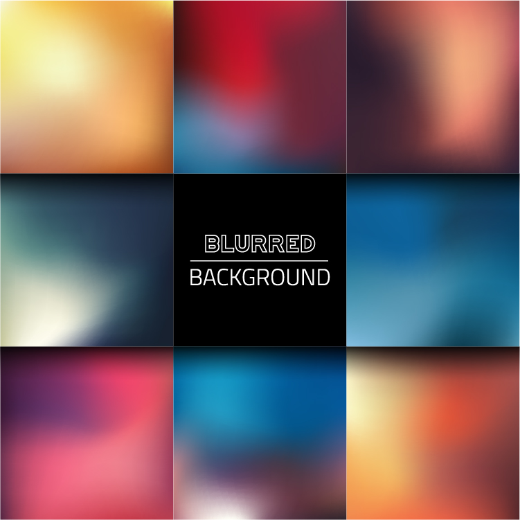 Colorful blurred art backgrounds 04 vector