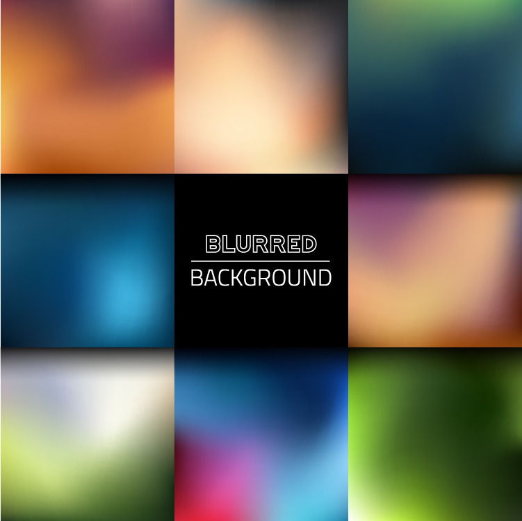 Colorful blurred art backgrounds 05 vector