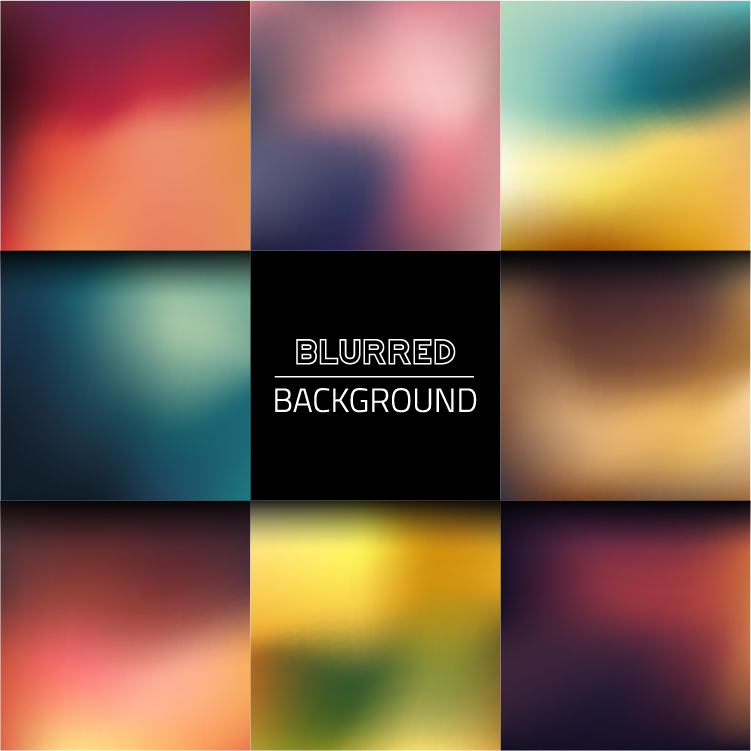 Colorful blurred art backgrounds 06 vector