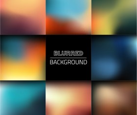 Colorful blurred art backgrounds 07 vector