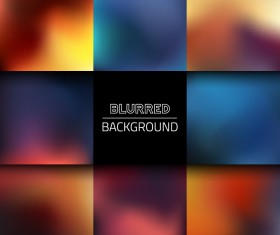 Colorful blurred art backgrounds 08 vector