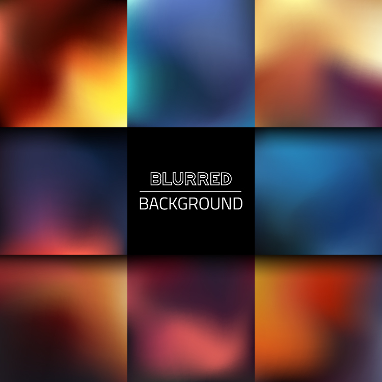 Colorful blurred art backgrounds 08 vector