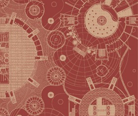 Creative architectural blueprint background vector 01