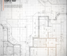 Creative architectural blueprint background vector 09