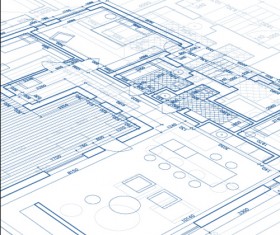 Creative architectural blueprint background vector 10