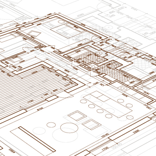 Creative architectural blueprint background vector 14