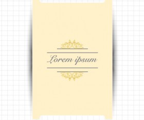 Creative greeting card for your text vector 01