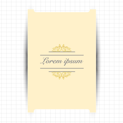 Creative greeting card for your text vector 01