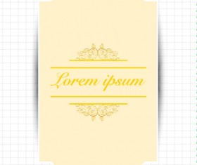 Creative greeting card for your text vector 02