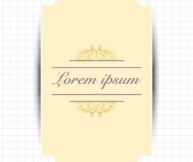 Creative greeting card for your text vector 04