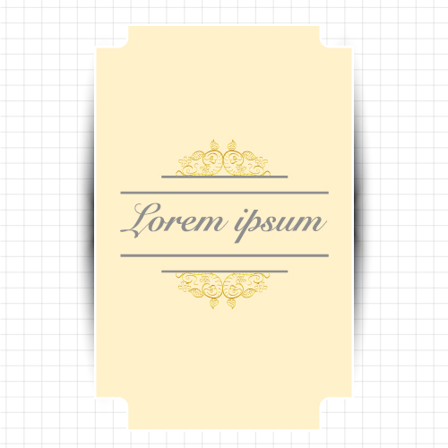 Creative greeting card for your text vector 04